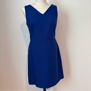 LOFT Royal Blue V-Neck Mini Dress